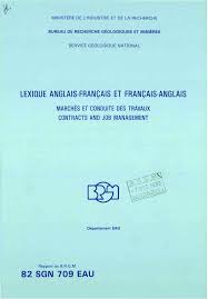 LEXIQUE ANGLAIS-FRANÇAIS ET FRANÇAIS-ANGLAIS 82 SGN