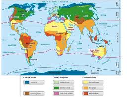 Exercice n°1 : Les grandes zones climatiques de la Terre Consigne