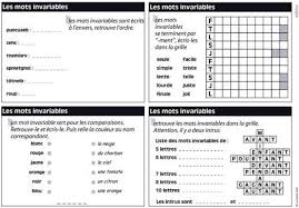 Exercices mots invariables 6eme pdf