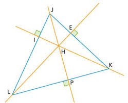 Exercice L10-TMO1 (ex 24 p.227) : Hauteurs dun triangle A laide d