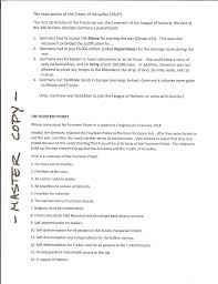 The main points of the Treaty of Versailles [BRAT] The first 26
