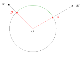 Angles orientés de vecteurs Trigonométrie