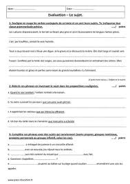Evaluation francais 6eme pdf