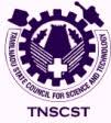 TAMILNADU STATE COUNCIL FOR SCIENCE AND TECHNOLOGY