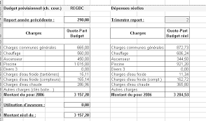 Outil comptable excel