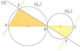 Triangle rectangle et cercle : exercices (4ème 3) Exercice 1 : Le