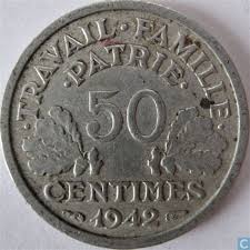 1942 50 centimes