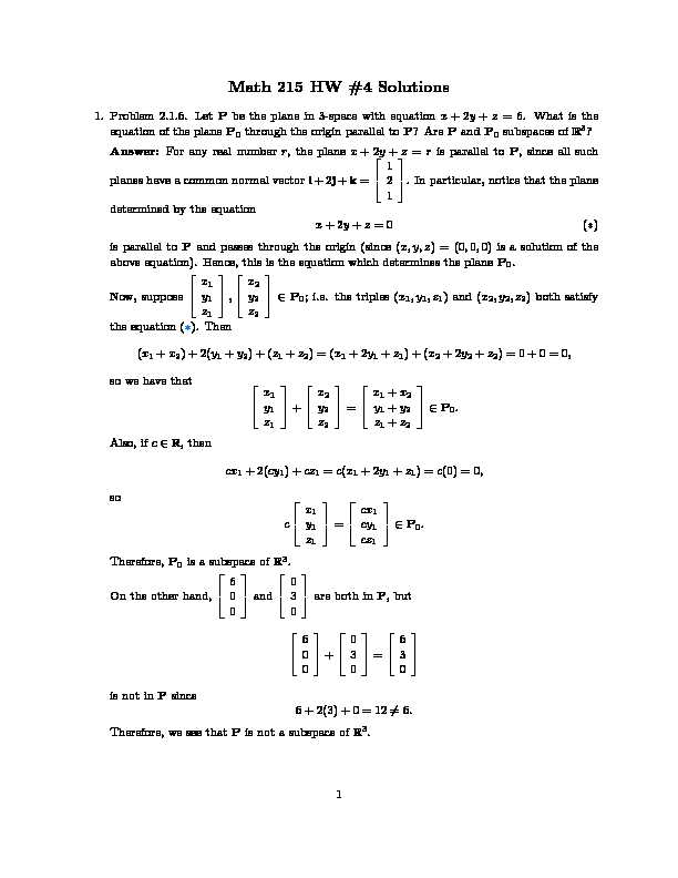 Math 215 HW #4 Solutions