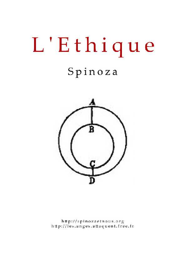 Spinoza Ethique