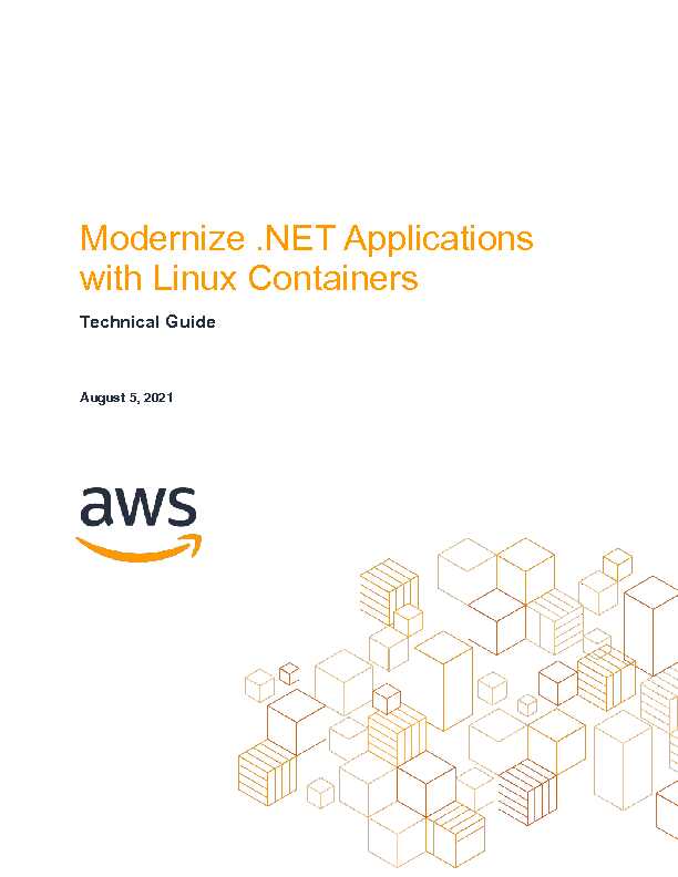 Modernize .NET Applications with Linux Containers