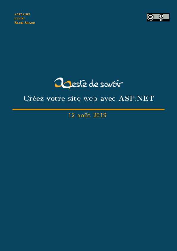 Créez votre site web avec ASP.NET