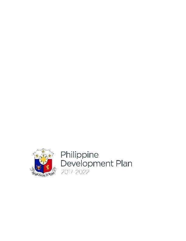 Philippine Development Plan (PDP) 2017-2022