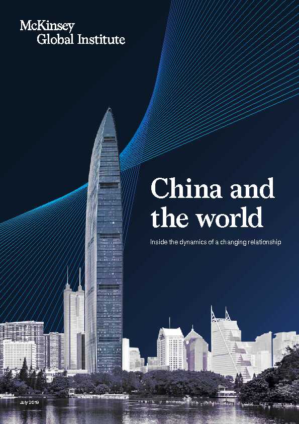 [PDF] China and the world - McKinsey