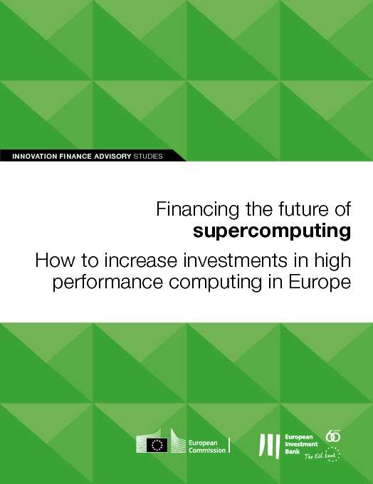 [PDF] Financing the future of supercomputing - European Investment Bank
