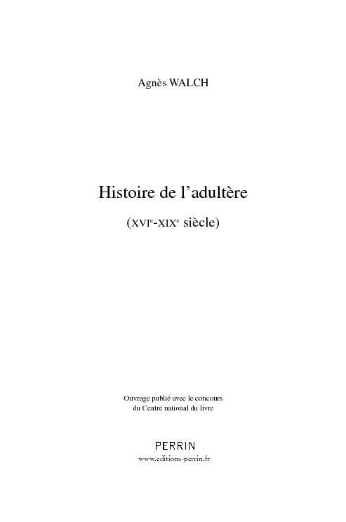 [PDF] Histoire de ladultère - Tite Live