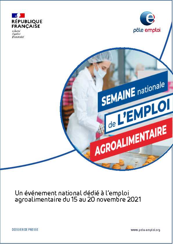 [PDF] 1e Semaine nationale de lemploi agroalimentaire