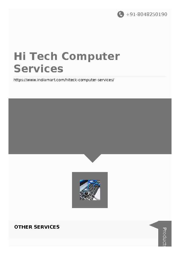 [PDF] Hi Tech Computer Services - IndiaMART