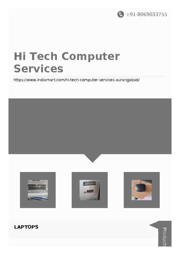 [PDF] Hi Tech Computer Services - IndiaMART