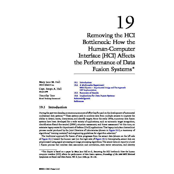[PDF] Removing the HCI Bottleneck: How the Human-Computer Interface