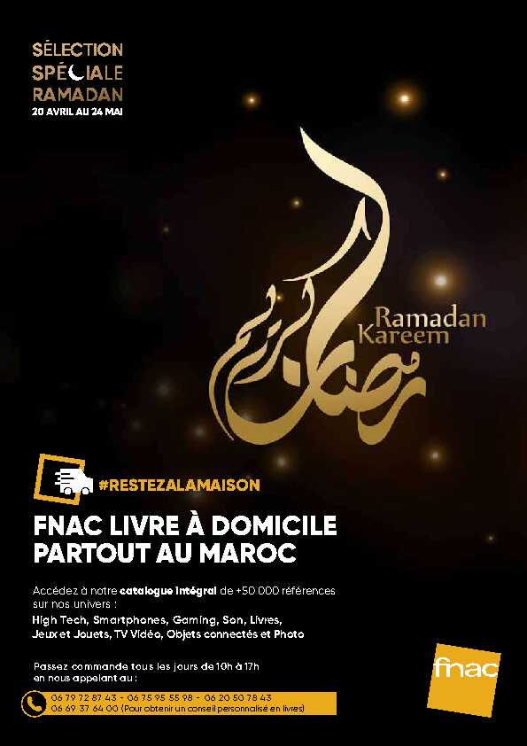 [PDF] FNAC LIVRE À DOMICILE PARTOUT AU MAROC - Morocco Mall