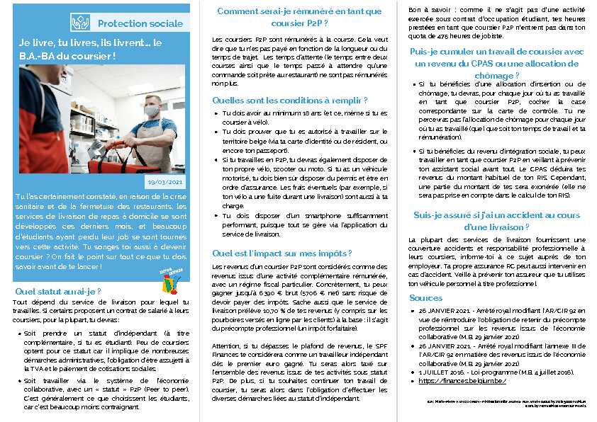 [PDF] Coursier P2P  Infor Jeunes