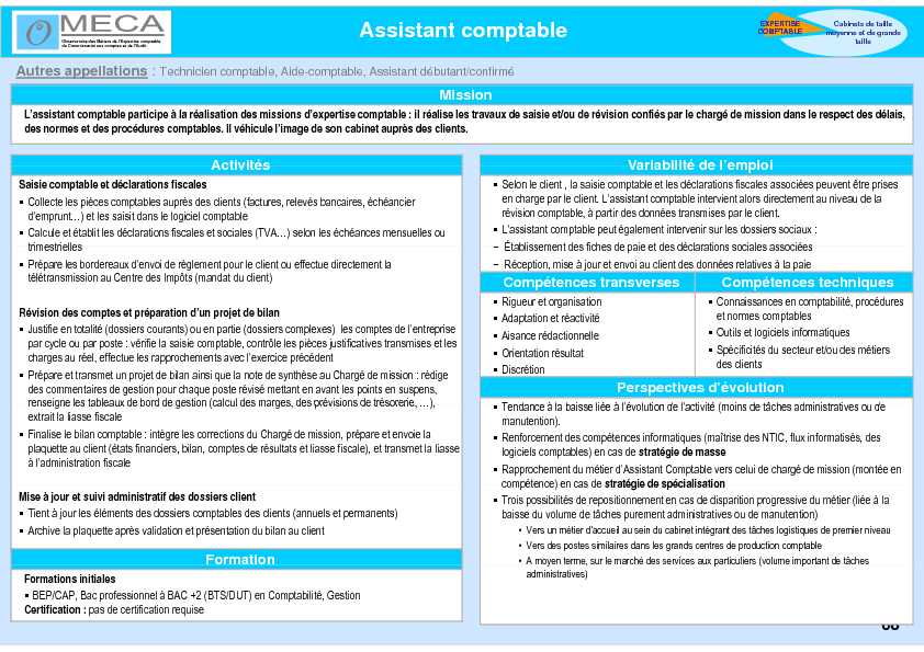 [PDF] Assistant comptable - ECF