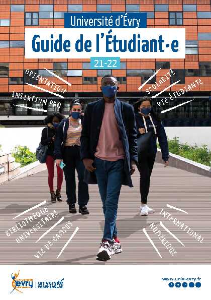 [PDF] Guide de lÉtudiant·e - Université dÉvry