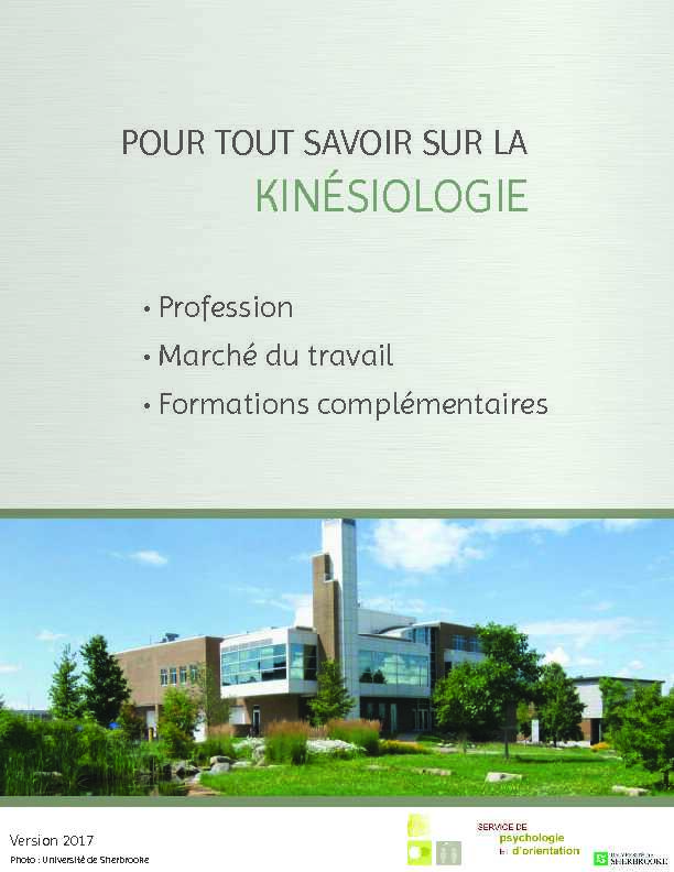 [PDF] kinésiologie - Université de Sherbrooke