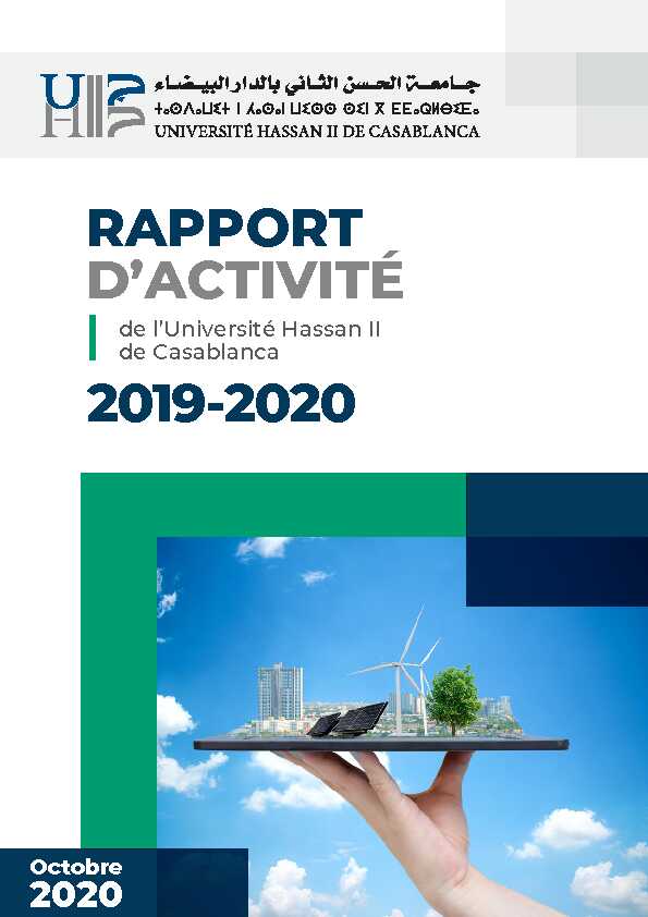 RAPPORT DACTIVITÉ 2019-2020