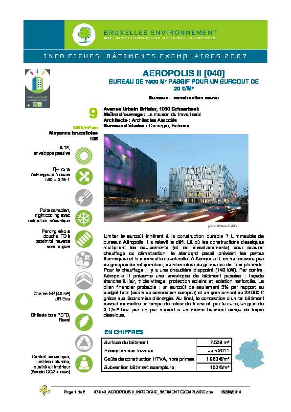 07-040_AEROPOLIS II_INFOFICHE_BATIMENT EXEMPLAIRE