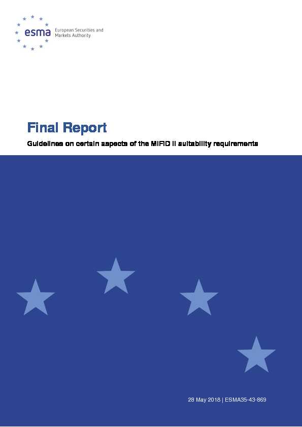 ESMA35-43-869 - Guidelines on certain aspects of the MiFID II