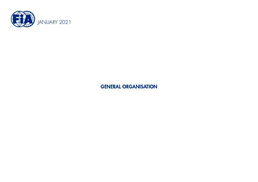 JANUARY 2021 GENERAL ORGANISATION