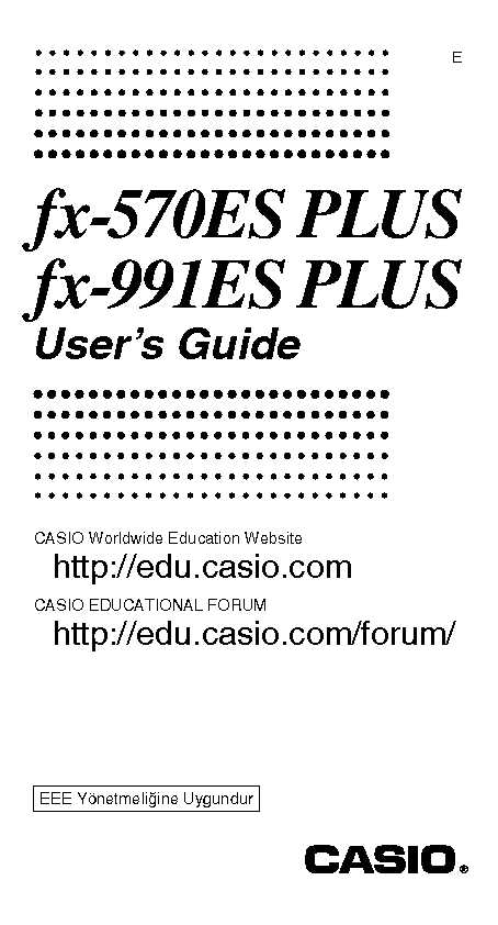 fx-570ES PLUS_fx-991ES PLUS_Users Guide_Eng