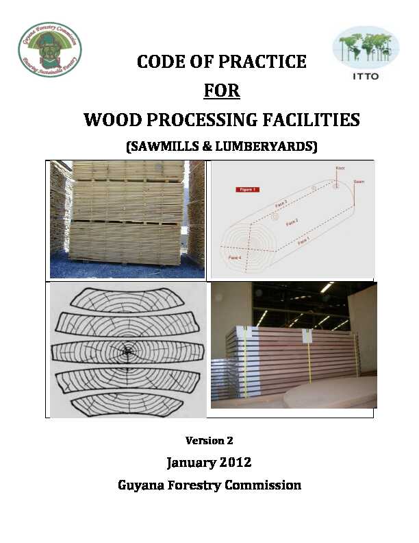 CODE OF PRACTICE FOR WOOD PROCESSING FACILITIES