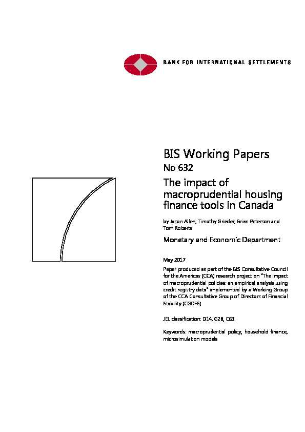 The impact of macroprudential housing finance tools in Canada