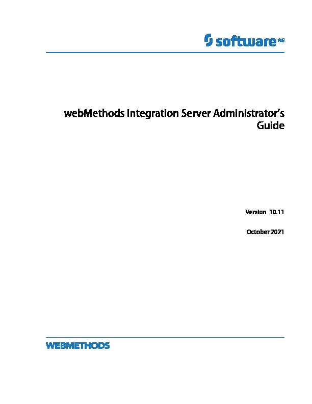 webMethods Integration Server Administrators Guide