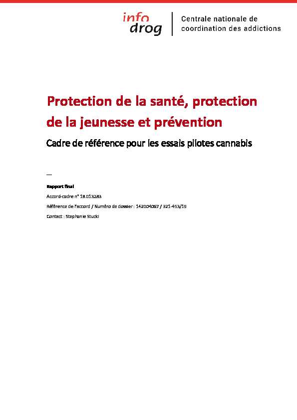 Protection de la santé protection de la jeunesse et prévention