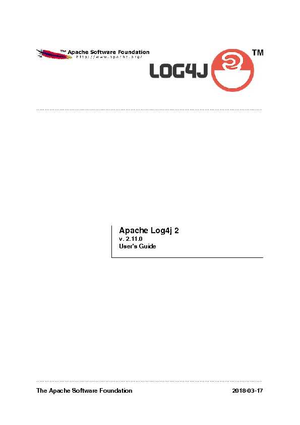 PDF Apache Log4j 2