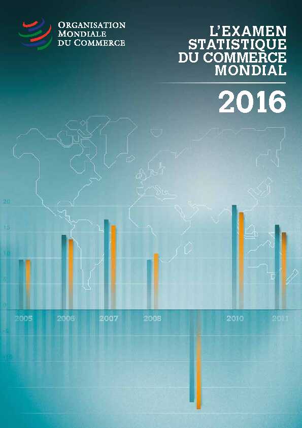 Examen statistique du commerce mondial 2016