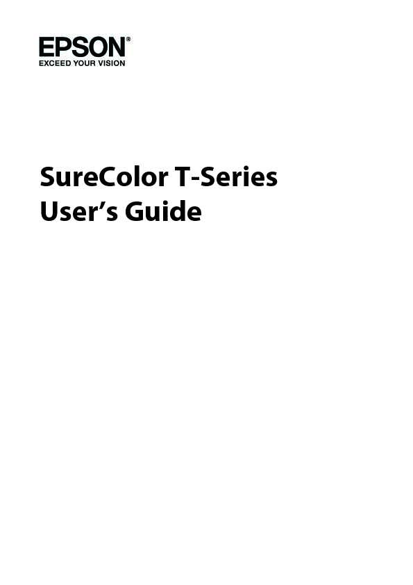 SureColor T-Series Users Guide
