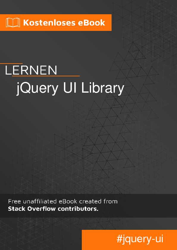 jQuery UI Library