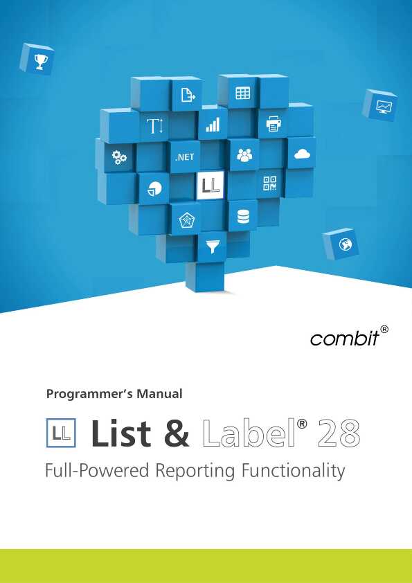 combit List & Label - Programmer´s Manual