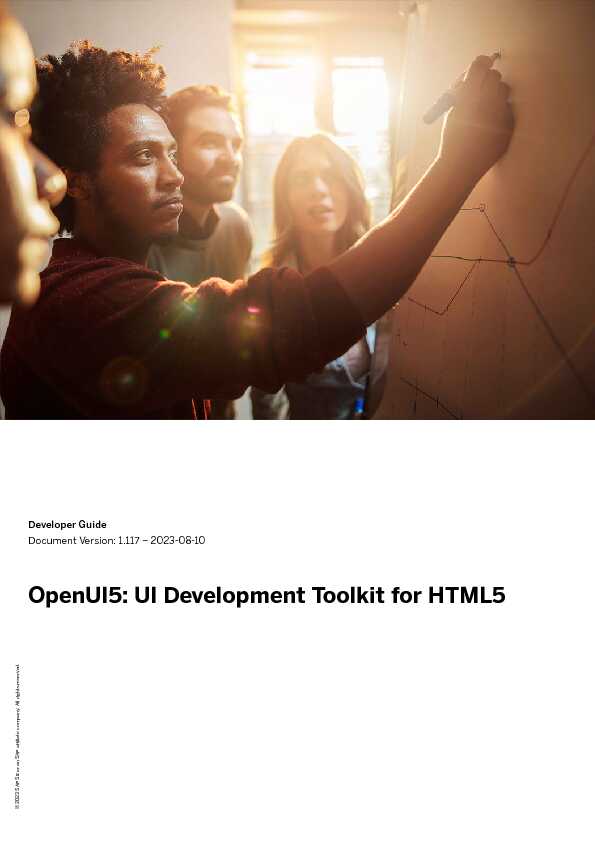 OpenUI5: UI Development Toolkit for HTML5