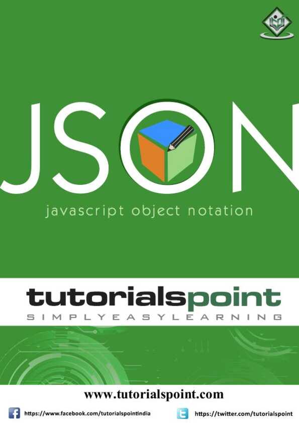 JSON Tutorial - Tutorialspoint
