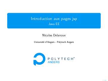 Introduction aux pages jsp - Java EE