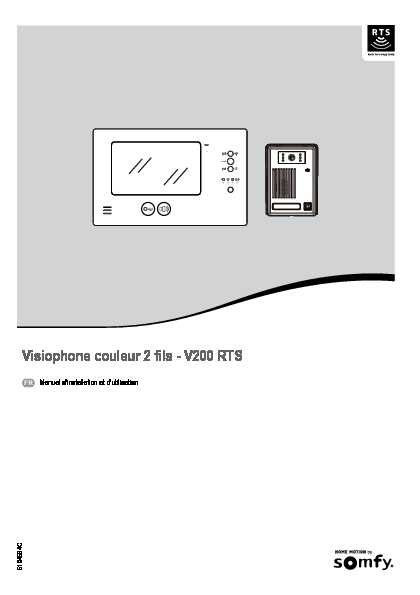 Visiophone couleur 2 fils - V200 RTS