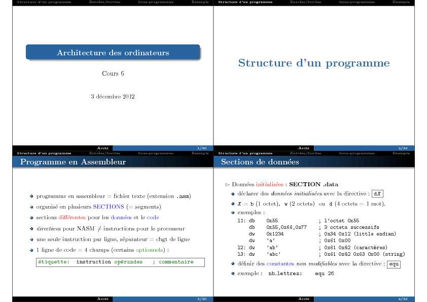[PDF] Structure dun programme - IGM