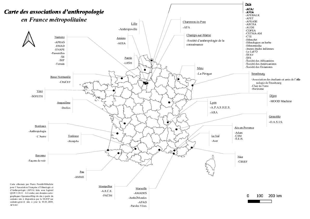 [PDF] Carte des associations danthropologie en France métropolitaine