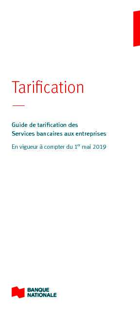 [PDF] tarification-entreprisespdf - Banque Nationale