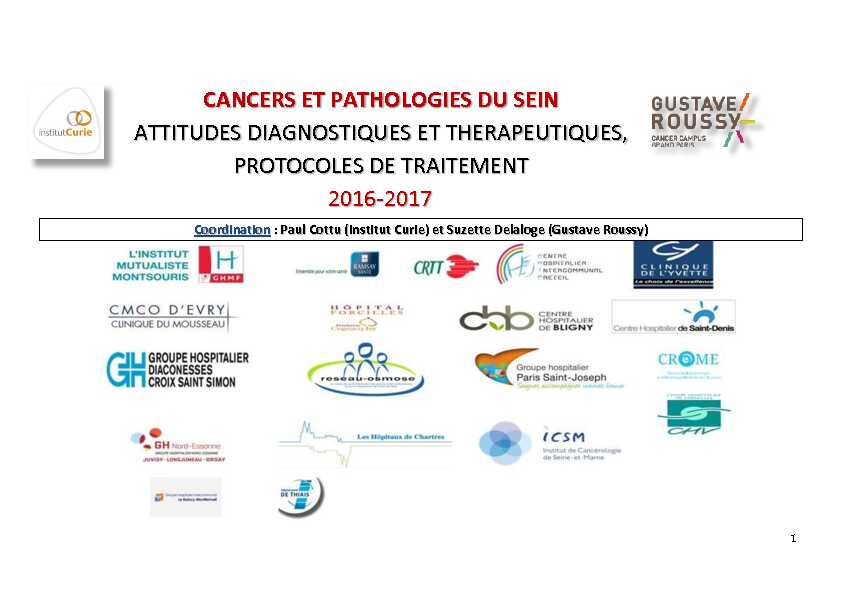 [PDF] cancers et pathologies du sein - Gustave Roussy